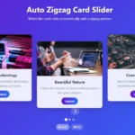 Zigzag Card Slider 2 Zigzag Card Slider